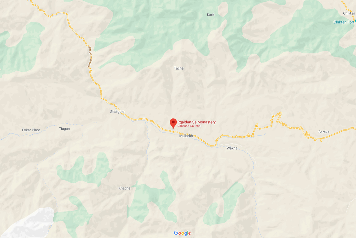 Údolí Mulbekhu - mapa